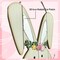 Easter Bunny Decorations for Front Door Decor, Cute Wooden Rabbit Sign Easter Wall Hanging Plaque Art, Hanger for Home Outdoor Porch Spring Indoor Garden